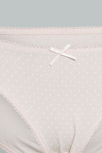 Redtag-Assorted-Print/Plain-Bikini-Briefs-(5-Pack)-365,-Colour:Assorted,-Filter:Women's-Clothing,-New-In,-New-In-Women,-Non-Sale,-Section:Women,-Women-Briefs-Women's-
