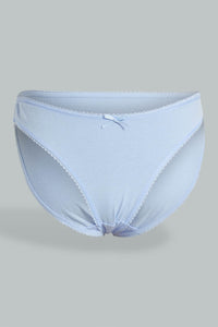 Redtag-Assorted-Print/Plain-Bikini-Briefs-(5-Pack)-365,-Colour:Assorted,-Filter:Women's-Clothing,-New-In,-New-In-Women,-Non-Sale,-Section:Women,-Women-Briefs-Women's-