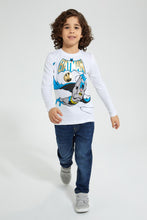 Load image into Gallery viewer, Redtag-Grey-Batman-Long-Sleeve-T-Shirt-Boys-T-Shirts,-Character,-Colour:Grey,-Filter:Boys-(2-to-8-Yrs),-New-In,-New-In-BOY,-Non-Sale,-Section:Kidswear,-TBL,-W21B-Boys-2 to 8 Years
