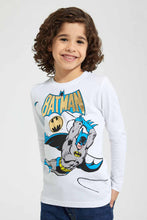 Load image into Gallery viewer, Redtag-Grey-Batman-Long-Sleeve-T-Shirt-Boys-T-Shirts,-Character,-Colour:Grey,-Filter:Boys-(2-to-8-Yrs),-New-In,-New-In-BOY,-Non-Sale,-Section:Kidswear,-TBL,-W21B-Boys-2 to 8 Years
