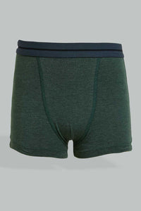 Redtag-Bsr-3-Pc-Pack-Boxer-Short-(Charcoal/Grey-Mel/Olive-Mel)-Boxers-Senior-Boys-9 to 14 Years