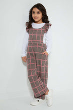 Load image into Gallery viewer, Redtag-Assorted-T-Shirt-&amp;-Dungaree-Set-Sets-Girls-2 to 8 Years
