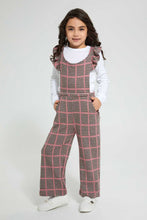 Load image into Gallery viewer, Redtag-Assorted-T-Shirt-&amp;-Dungaree-Set-Sets-Girls-2 to 8 Years
