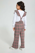 Load image into Gallery viewer, Redtag-Assorted-T-Shirt-&amp;-Dungaree-Set-Sets-Girls-2 to 8 Years
