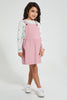 Redtag-Assorted-T-Shirt-And-Dress-Set-Sets-Girls-2 to 8 Years