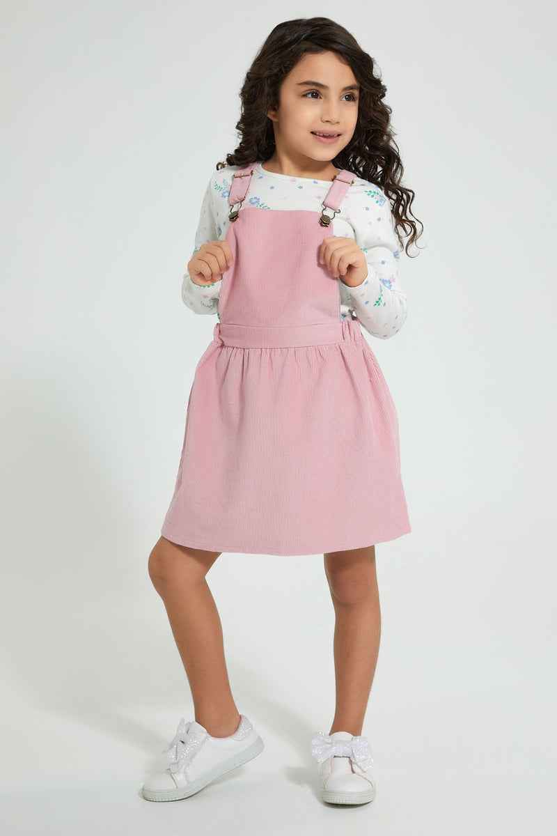 Redtag-Assorted-T-Shirt-And-Dress-Set-Sets-Girls-2 to 8 Years