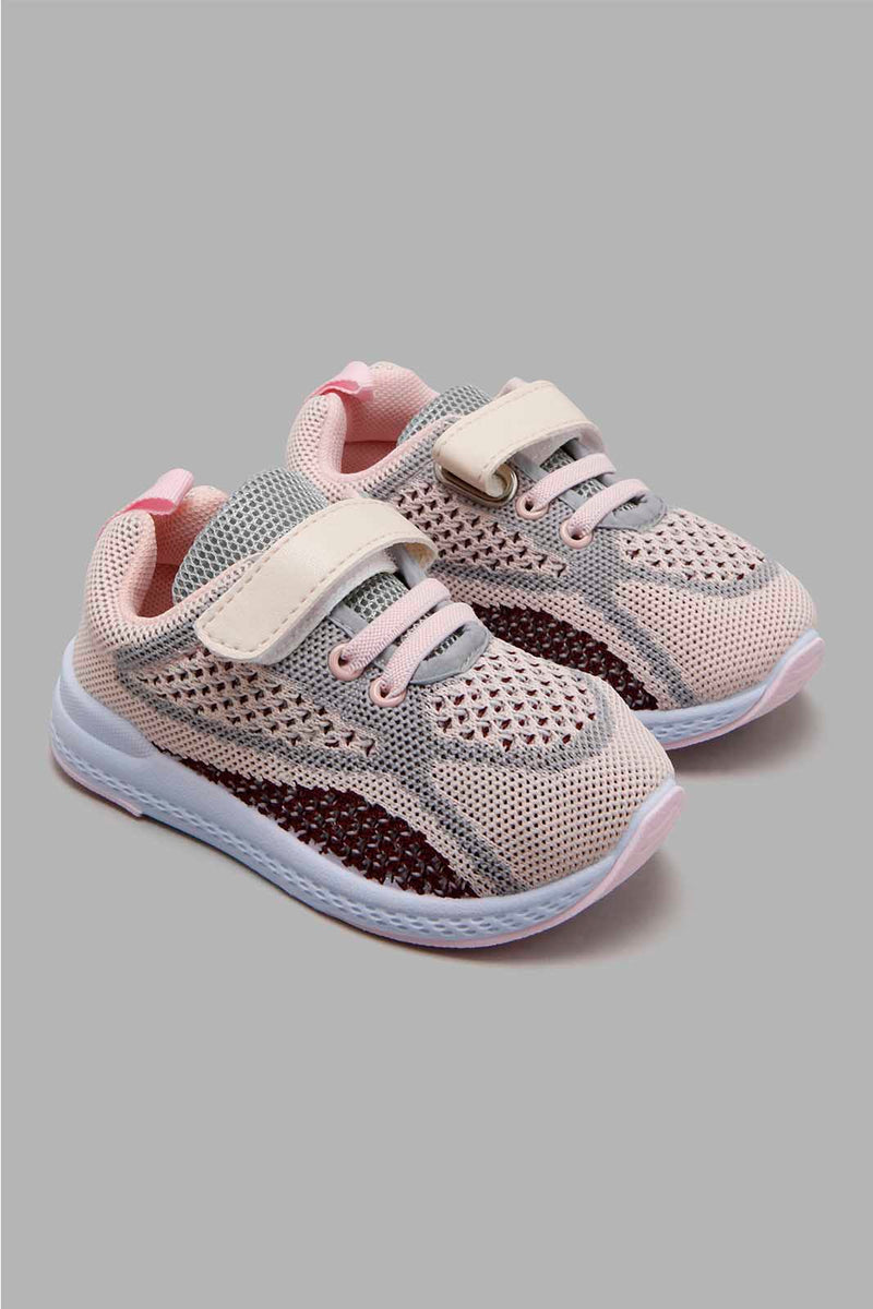 Redtag-Pink-Mesh-Pump-Pumps-Infant-Girls-1 to 3 Years