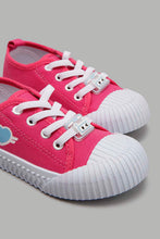 Load image into Gallery viewer, Redtag-Fuchsia-With-Heart-Trim-Pump-Pumps-Infant-Girls-1 to 3 Years
