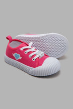 Load image into Gallery viewer, Redtag-Fuchsia-With-Heart-Trim-Pump-Pumps-Infant-Girls-1 to 3 Years
