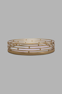 Redtag-Gold-Oval-Decorative-Mirror-Tray-Trays-Home-Decor-