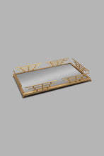 تنزيل الصورة على معرض الصور، Redtag-Gold-Rectangle-Decorative-Metal-Mirror-Tray-Trays-Home-Decor-
