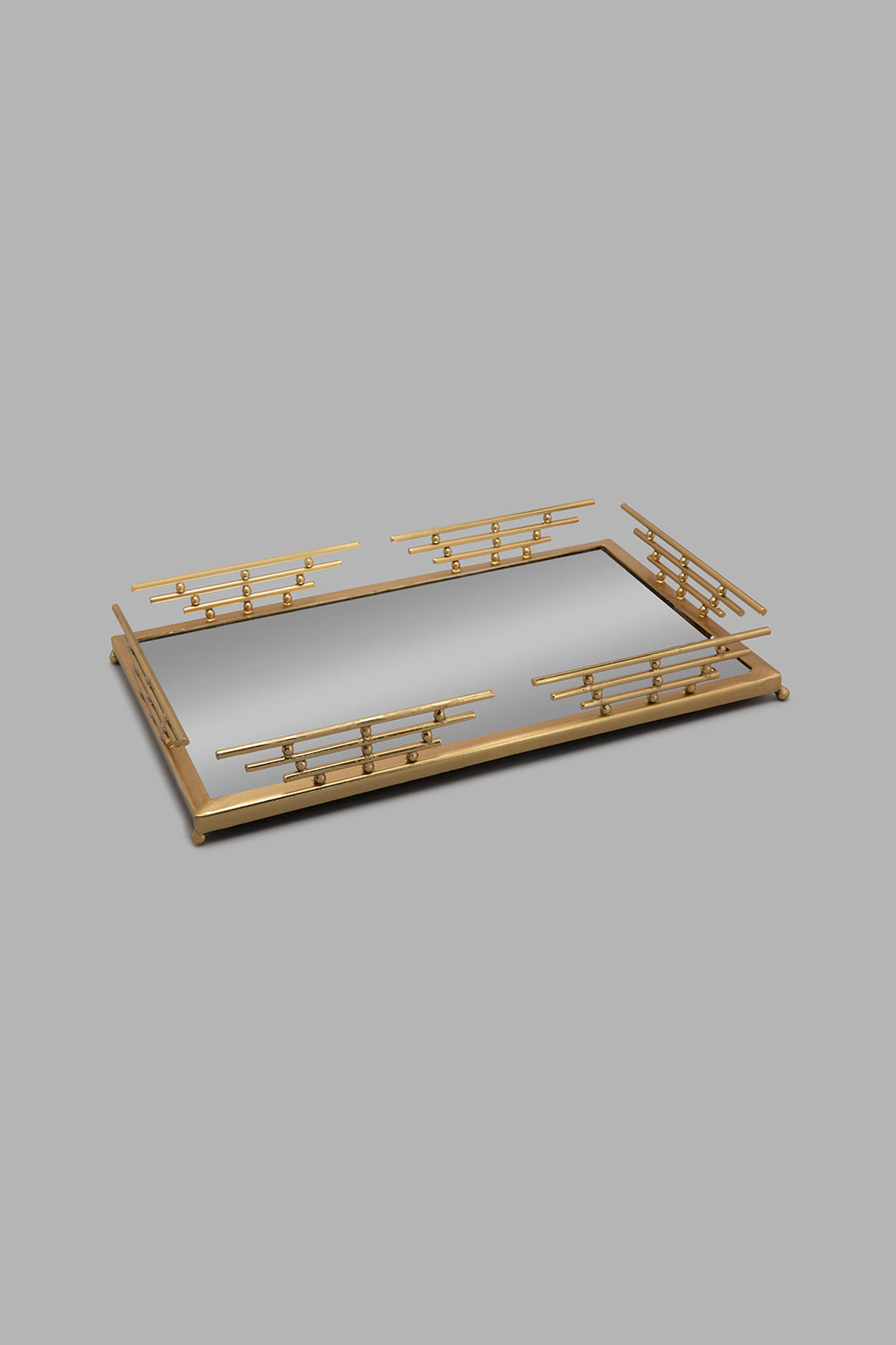 Redtag-Gold-Rectangle-Decorative-Metal-Mirror-Tray-Trays-Home-Decor-