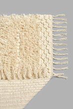 تنزيل الصورة على معرض الصور، Redtag-Off-White-Fringe-Dhurrie-Dhurrie-Home-Decor-
