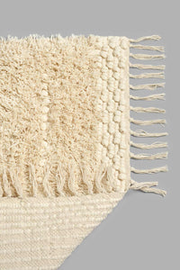 Redtag-Off-White-Fringe-Dhurrie-Dhurrie-Home-Decor-