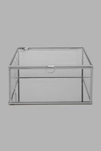 Load image into Gallery viewer, Redtag-Silver-Edge-Glass-Jewellery-Box-Jewellery-Box-Home-Decor-
