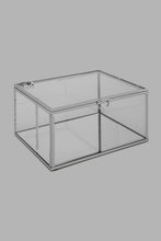 Load image into Gallery viewer, Redtag-Silver-Edge-Glass-Jewellery-Box-Jewellery-Box-Home-Decor-
