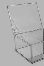 Load image into Gallery viewer, Redtag-Silver-Edge-Glass-Jewellery-Box-Jewellery-Box-Home-Decor-
