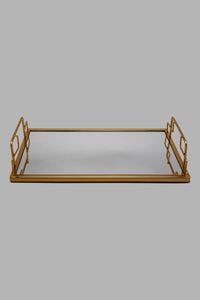 Redtag-Gold-Metal-Mirrored-Rectangular-Tray-Trays-Home-Decor-