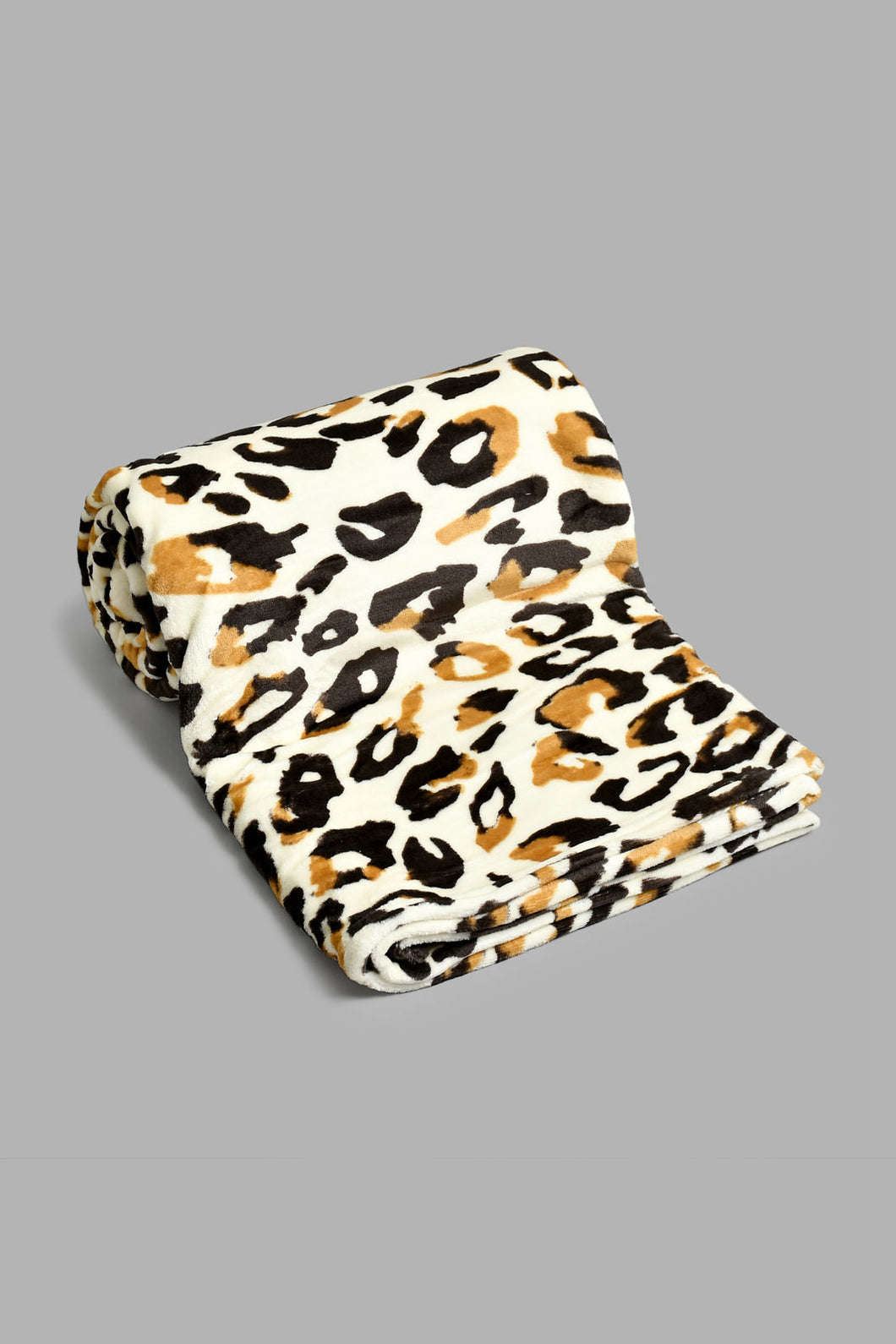 Redtag-Beige-Animal-Print-Ultra-Soft-Blanket-(Single-Size)-Blankets-Home-Bedroom-