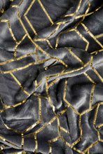 Load image into Gallery viewer, Redtag-Grey-Geometric-Foil-Print-Ultra-Soft-Blanket-(Single-Size)-Blankets-Home-Bedroom-
