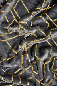 Redtag-Grey-Geometric-Foil-Print-Ultra-Soft-Blanket-(Single-Size)-Blankets-Home-Bedroom-