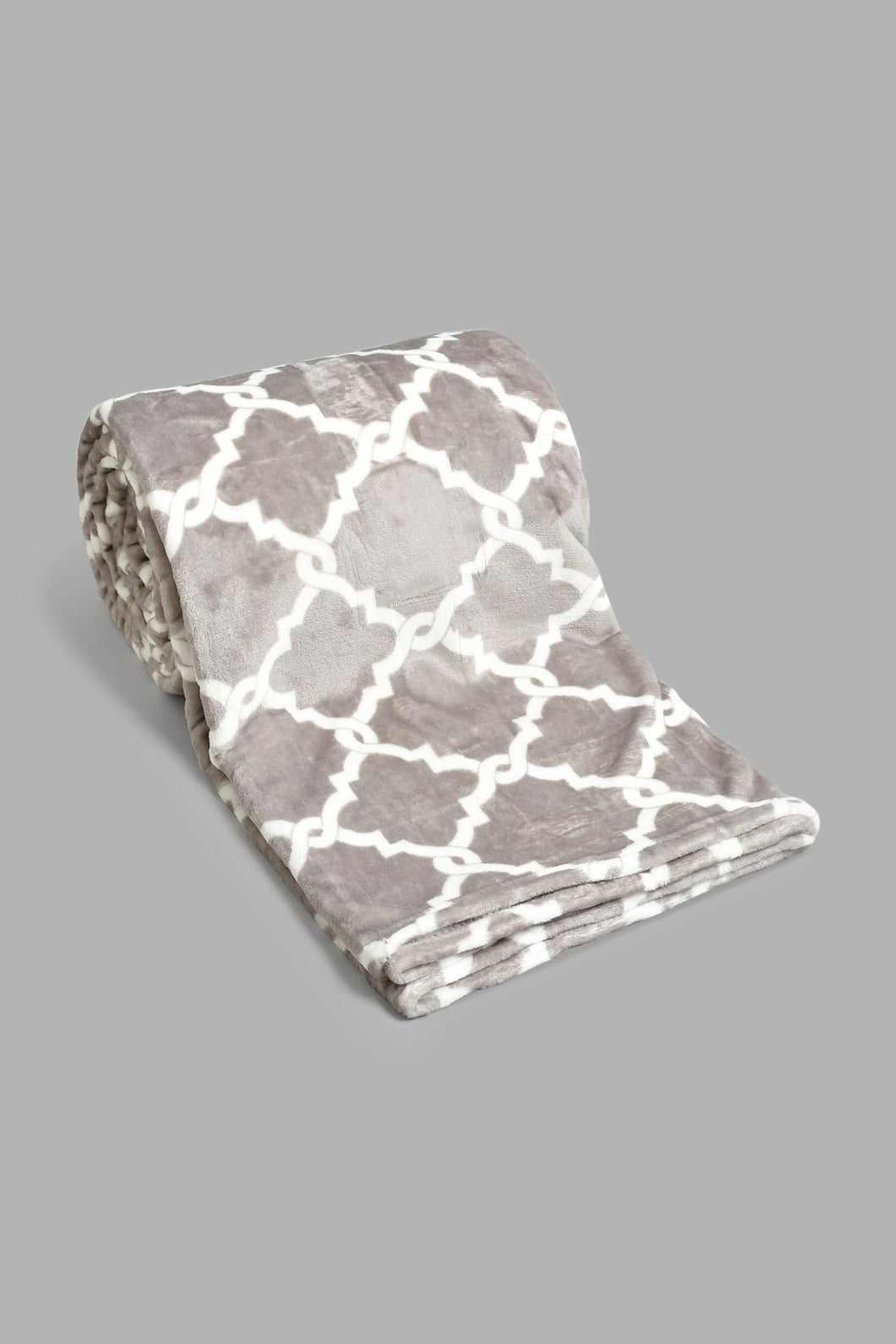 Grey Geometric Ultra Soft Blanket (Double Size)