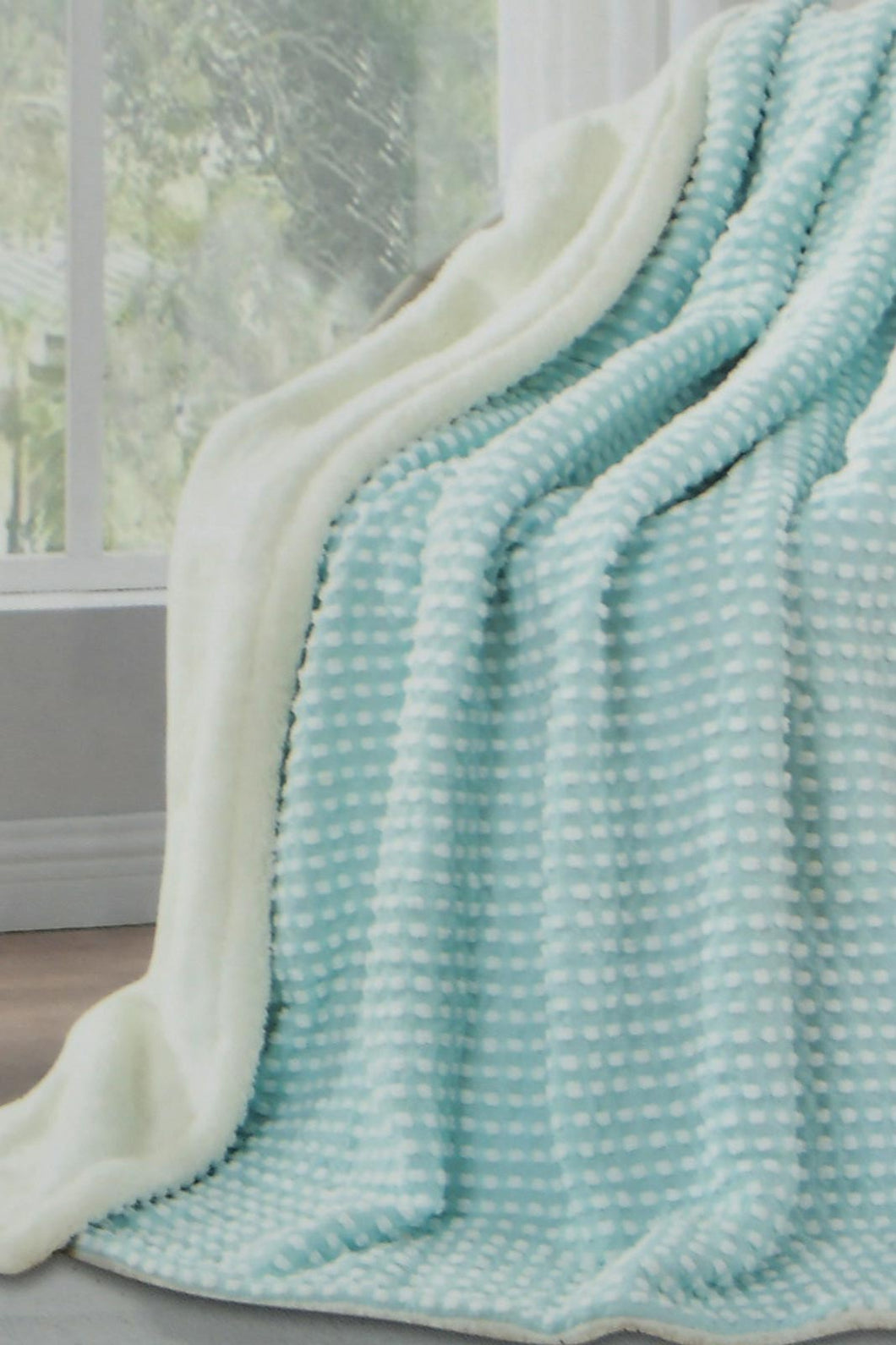 Redtag-Off-White-Chunky-Sherpa-Reversible-Throw-BED-PHANTASMAGORIA-2,-Colour:White,-Filter:Home-Bedroom,-HMW-BED-Throws,-New-In,-New-In-HMW-BED,-Non-Sale,-Section:Homewares,-W21B-Home-Bedroom-