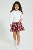 Redtag-Assorted-Checkered-Jaquard-Dress-Dresses-Girls-2 to 8 Years
