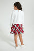 Redtag-Assorted-Checkered-Jaquard-Dress-Dresses-Girls-2 to 8 Years