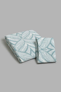 Redtag-Teal-Leaf-2-Piece-Bedspread-Set-
(Single-Size)-BED-PHANTASMAGORIA-2,-Colour:Teal,-Filter:Home-Bedroom,-HMW-BED-Bedspreads,-New-In,-New-In-HMW-BED,-Non-Sale,-Section:Homewares,-W21B-Home-Bedroom-