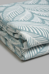 Redtag-Teal-Leaf-3-Piece-Bedspread-Set-
(Double-Size)-BED-PHANTASMAGORIA-2,-Colour:Teal,-Filter:Home-Bedroom,-HMW-BED-Bedspreads,-New-In,-New-In-HMW-BED,-Non-Sale,-Section:Homewares,-W21B-Home-Bedroom-