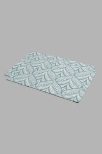 Redtag-Teal-Leaf-3-Piece-Bedspread-Set-
(Double-Size)-BED-PHANTASMAGORIA-2,-Colour:Teal,-Filter:Home-Bedroom,-HMW-BED-Bedspreads,-New-In,-New-In-HMW-BED,-Non-Sale,-Section:Homewares,-W21B-Home-Bedroom-