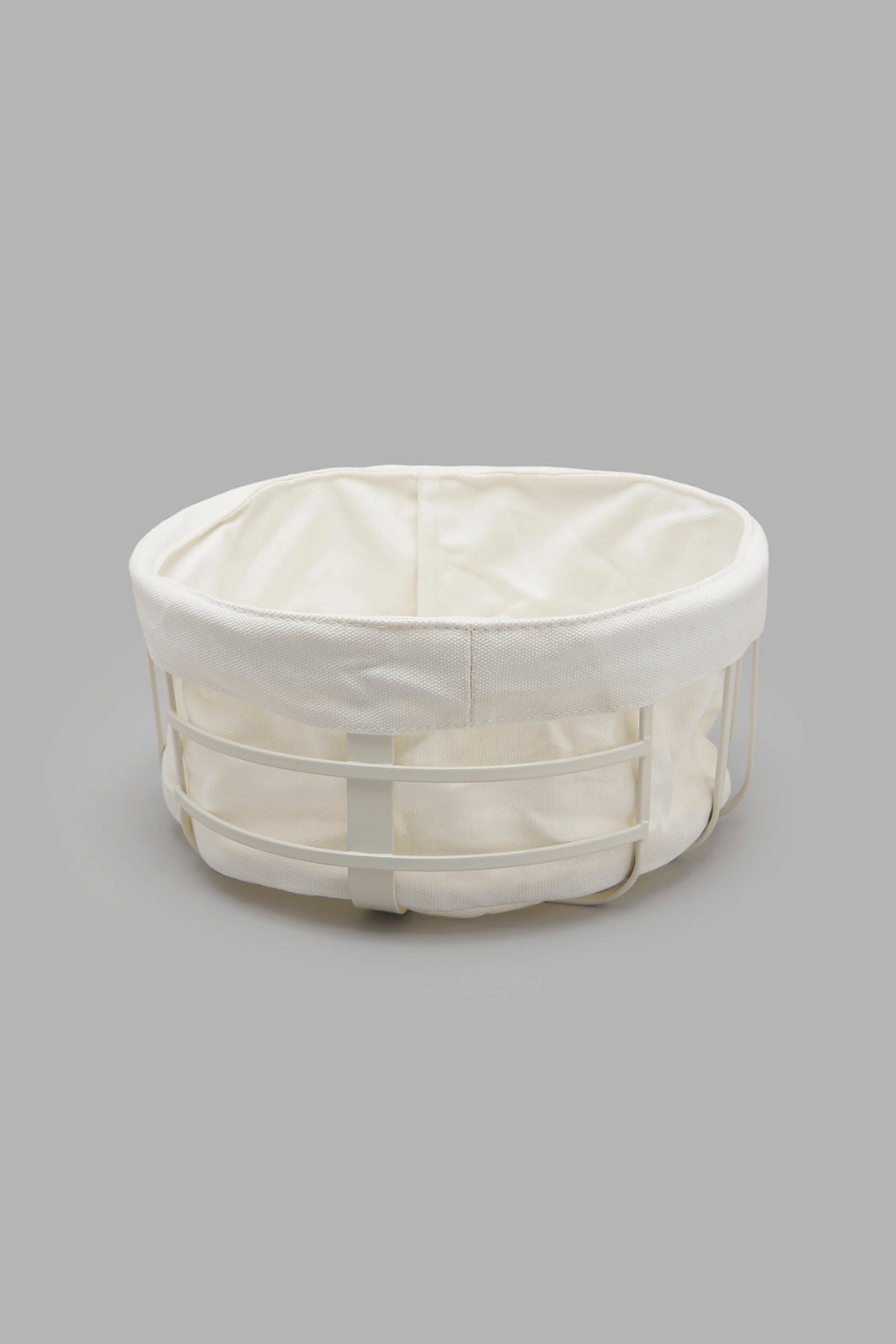 Redtag-Cream-Round-Bread-Basket-Colour:Cream,-Filter:Home-Dining,-HMW-DIN-Baskets,-New-In,-New-In-HMW-DIN,-Non-Sale,-Section:Homewares,-W21B-Home-Dining-0