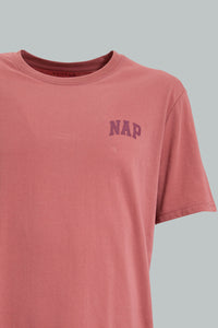 Redtag-Red-T-Shirt-With-Flannel-Pyjama-Set-Colour:Red,-Filter:Men's-Clothing,-Men-Pyjama-Sets,-New-In,-New-In-Men,-Non-Sale,-Section:Men,-W21B-Men's-