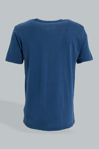 Redtag-Navy-T-Shirt-With-Flannel-Pyjama-Set-Colour:Navy,-Filter:Men's-Clothing,-Men-Pyjama-Sets,-New-In,-New-In-Men,-Non-Sale,-Section:Men,-W21B-Men's-