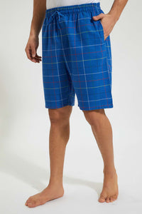 Redtag-White-T-Shirt-With-Flannel-Shorts-Set-Colour:White,-Filter:Men's-Clothing,-Men-Pyjama-Sets,-New-In,-New-In-Men,-Non-Sale,-Section:Men,-W21B-Men's-