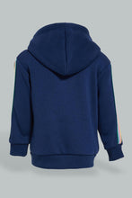 تنزيل الصورة على معرض الصور، Redtag-Navy-Jogsuit-With-Tape-At-Sleeves-Jog-Sets-Infant-Girls-3 to 24 Months
