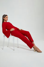 تنزيل الصورة على معرض الصور، Redtag-Red-Ribbed-Top-With-Flared-Sleeves-Celebrity-Tops,-Colour:Red,-Filter:Women&#39;s-Clothing,-New-In,-New-In-LDC,-Non-Sale,-S22A,-Section:Women,-TBL-Women&#39;s-
