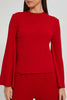 Redtag-Red-Ribbed-Top-With-Flared-Sleeves-Celebrity-Tops,-Colour:Red,-Filter:Women's-Clothing,-New-In,-New-In-LDC,-Non-Sale,-S22A,-Section:Women,-TBL-Women's-