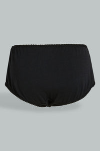 Redtag-Assorted-Print-/-Plain-Boyleg-Brief-(-5-Pack)-Briefs-Boyleg-Women's-