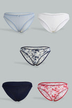 Load image into Gallery viewer, Redtag-Assorted-Print-/-Plain-Bikini-Briefs-(-5-Pack)-Briefs-Bikini-Women&#39;s-
