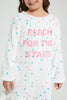Redtag-White-Flannel-Fleece-Printed-Nightshirt-Nightshirts-Girls-2 to 8 Years