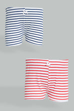 Load image into Gallery viewer, Redtag-Assorted-2-Pc-Pack-Striped-Boxer-Shorts-365,-Colour:Assorted,-ESS,-Filter:Girls-(2-to-8-Yrs),-Girls-Briefs,-New-In,-New-In-GIR,-Non-Sale,-Section:Kidswear-Girls-2 to 8 Years
