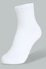 Redtag-White-4Pk-Plain-Crew-Socks-Full-Length-Girls-2 to 8 Years