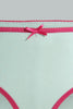 Redtag-Assorted-5-Pc-Pack-Plain-Briefs-Boxers-Girls-2 to 8 Years