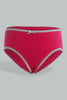 Redtag-Assorted-5-Pc-Pack-Plain-Briefs-Boxers-Girls-2 to 8 Years