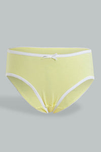 Redtag-Assorted-5-Pc-Pack-Plain-Briefs-Boxers-Girls-2 to 8 Years