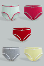 تنزيل الصورة على معرض الصور، Redtag-Assorted-5-Pc-Pack-Plain-Briefs-Boxers-Girls-2 to 8 Years
