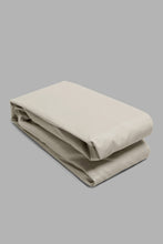 Load image into Gallery viewer, Redtag-Beige-Cotton-Fitted-Sheet-
(Single-Size)-Colour:Beige,-Filter:Home-Bedroom,-HMW-BED-Fitted-Sheets,-New-In,-New-In-HMW-BED,-Non-Sale,-Section:Homewares,-W21B-Home-Bedroom-
