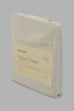 Load image into Gallery viewer, Redtag-Beige-Cotton-Fitted-Sheet-
(Single-Size)-Colour:Beige,-Filter:Home-Bedroom,-HMW-BED-Fitted-Sheets,-New-In,-New-In-HMW-BED,-Non-Sale,-Section:Homewares,-W21B-Home-Bedroom-
